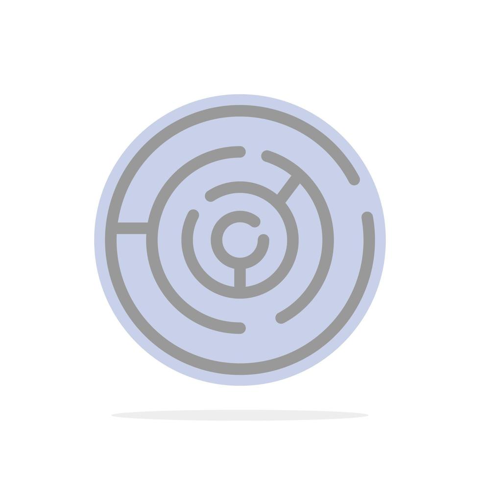 puzzel pijl strategie doelwit punt abstract cirkel achtergrond vlak kleur icoon vector
