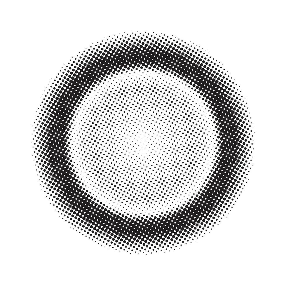 abstracte halftooncirkel vector