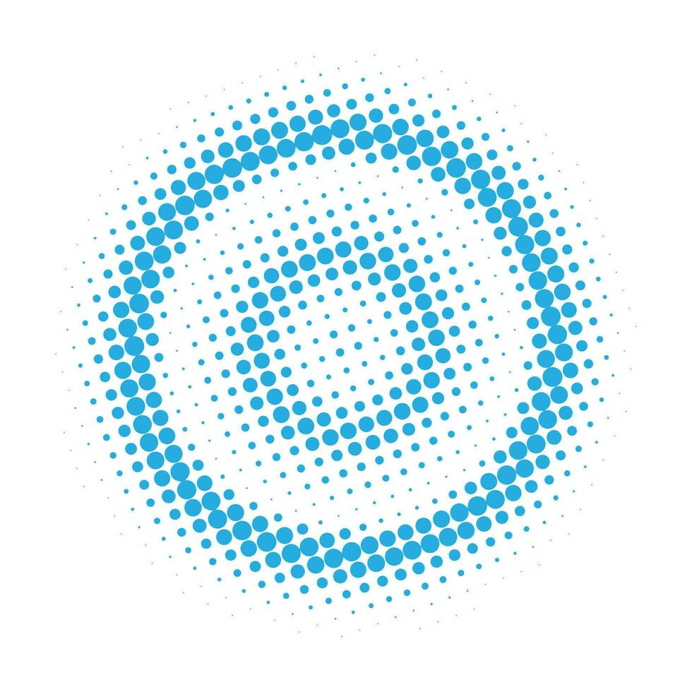 cirkel halftone patroon vector