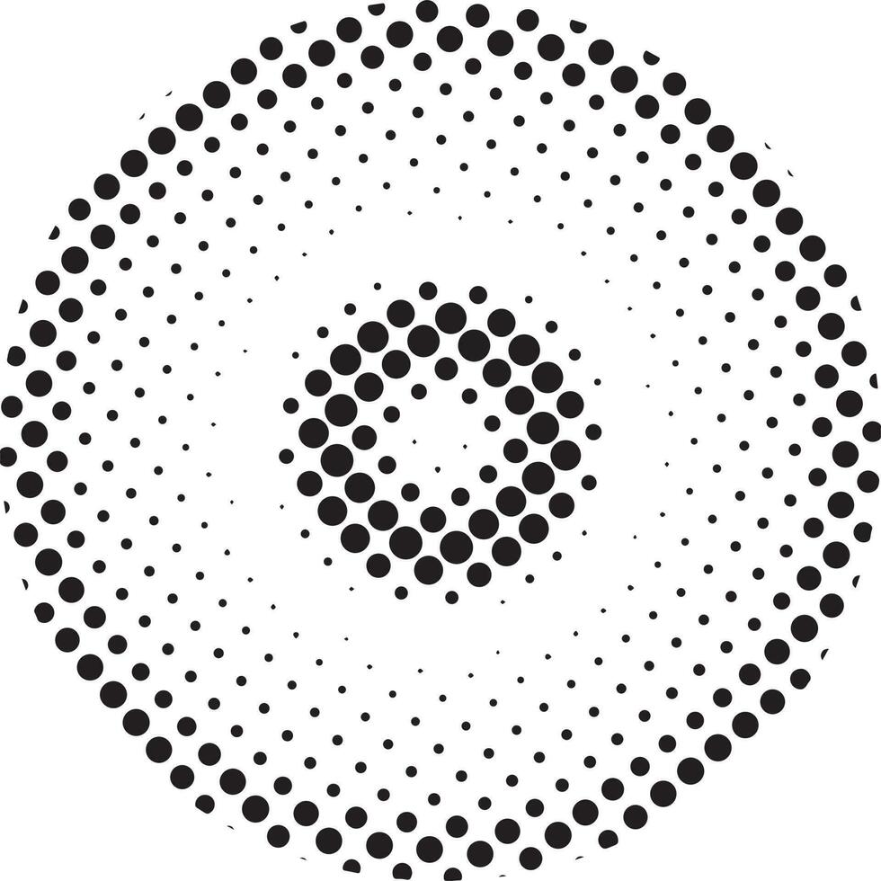 halftone circulaire patroon en vector dots vector