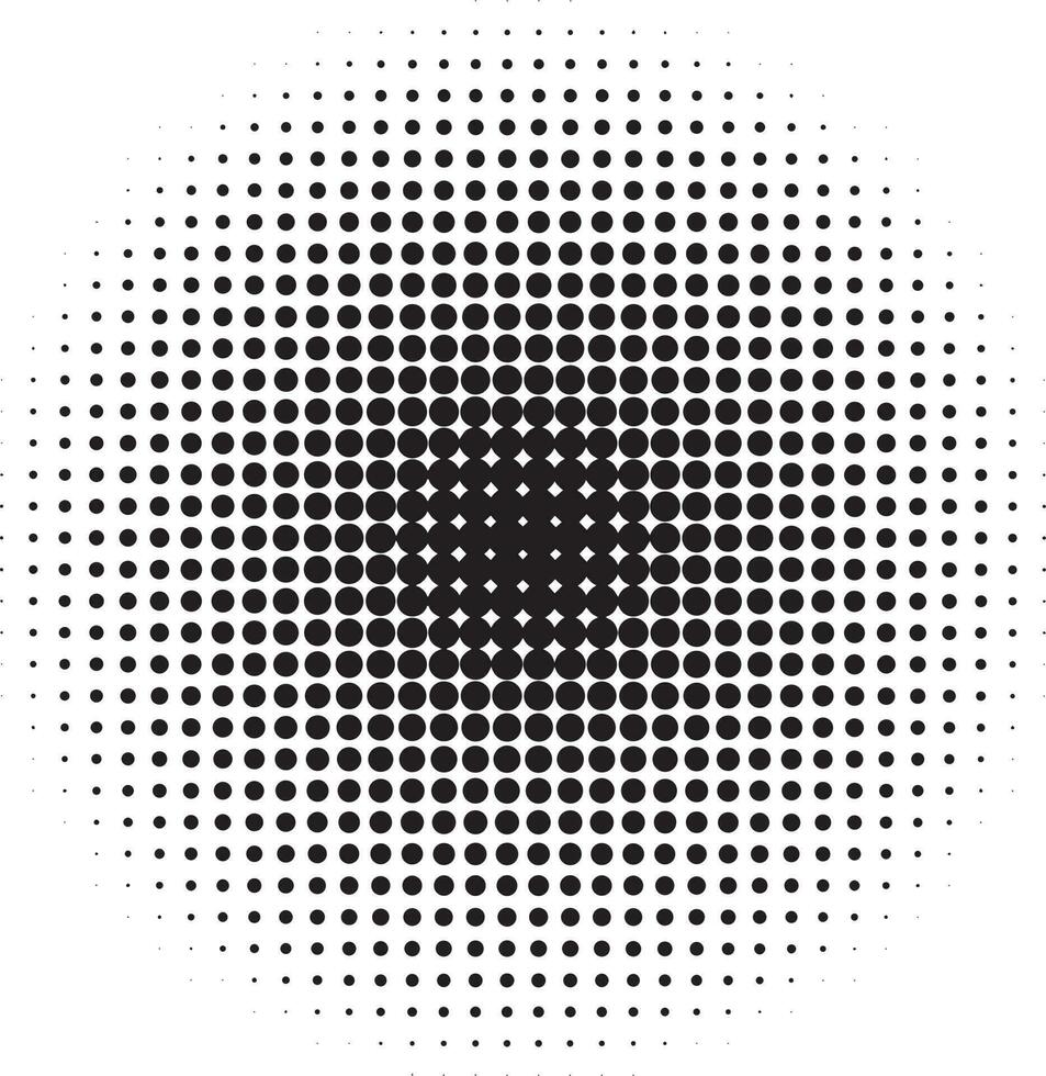 halftone circulaire dots vector