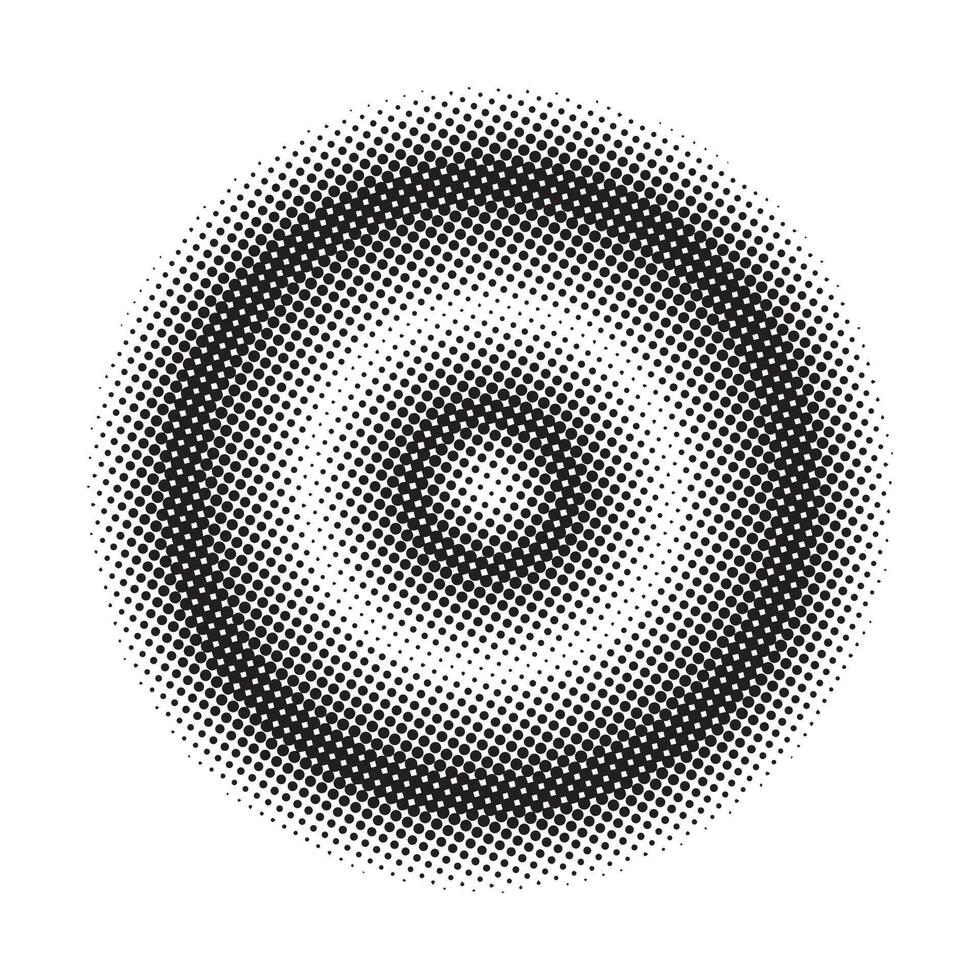 abstract zwart halftone cirkel vector