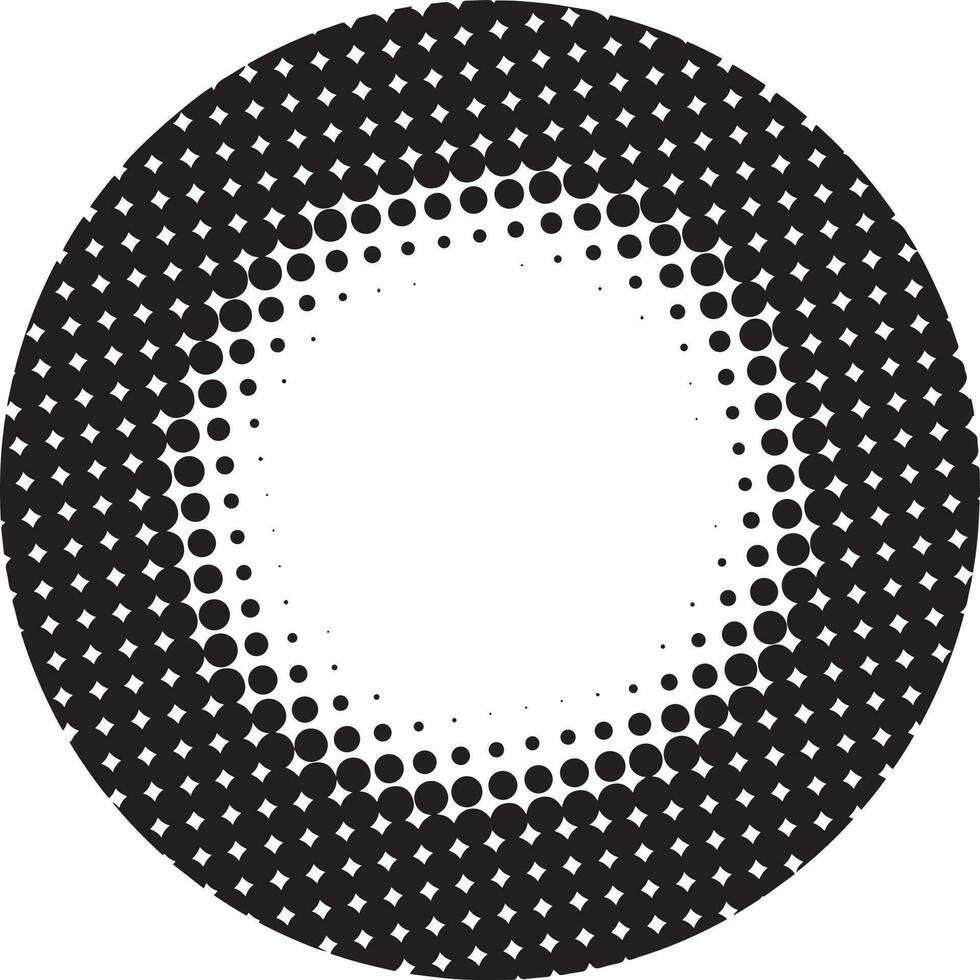 halftone circulaire stippel kader ontwerp vector