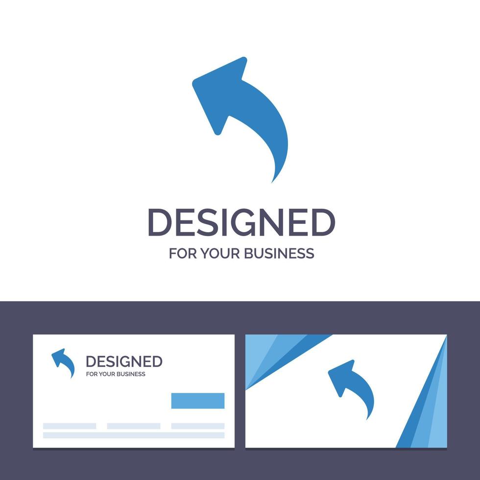 creatief bedrijf kaart en logo sjabloon pijl links omhoog pijlen vector illustratie