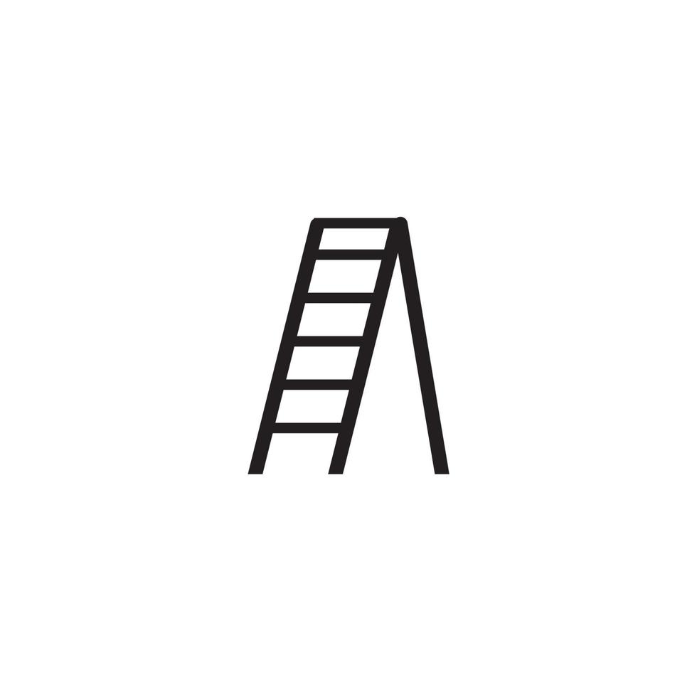 ladder en trap logo sjabloon vector icoon illustratie