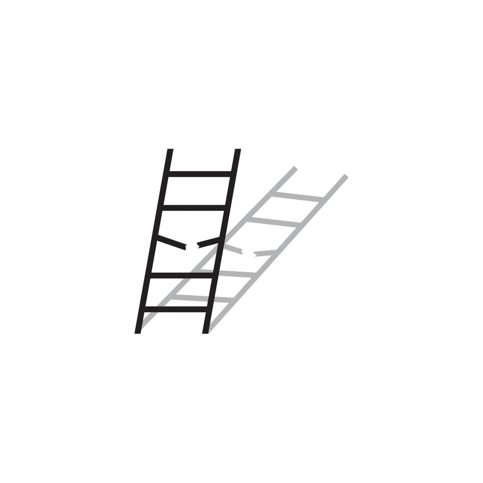 ladder en trap logo sjabloon vector icoon illustratie