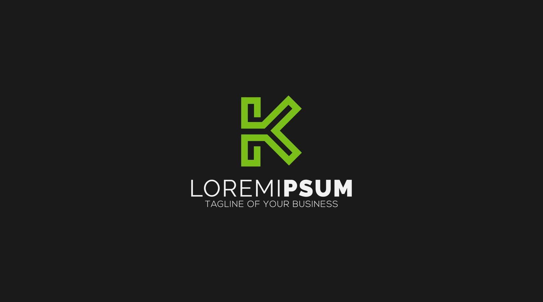 modern luxueus brief k logo ontwerp. vector kleur teken