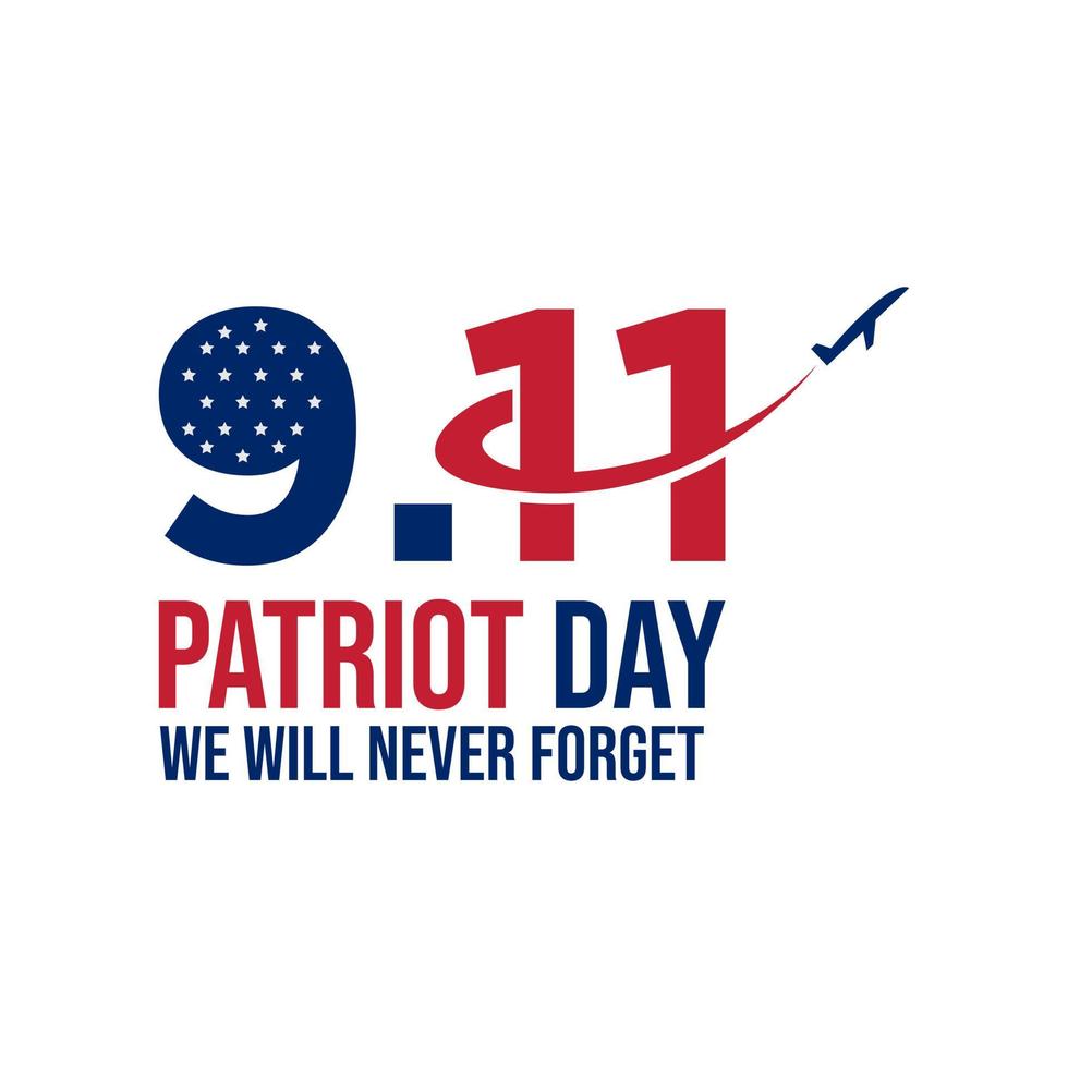 911 patriot dag achtergrond patriot dag september vector beeld
