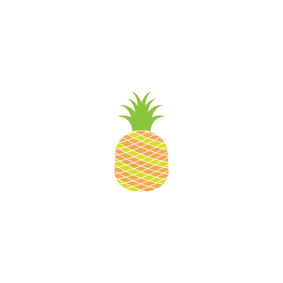 ananas fruit vector logo icoon illustratie