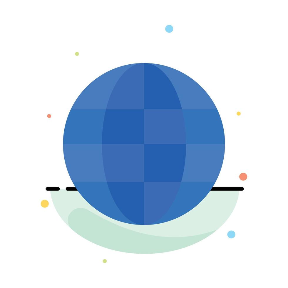wereld wereldbol kaart internet abstract vlak kleur icoon sjabloon vector