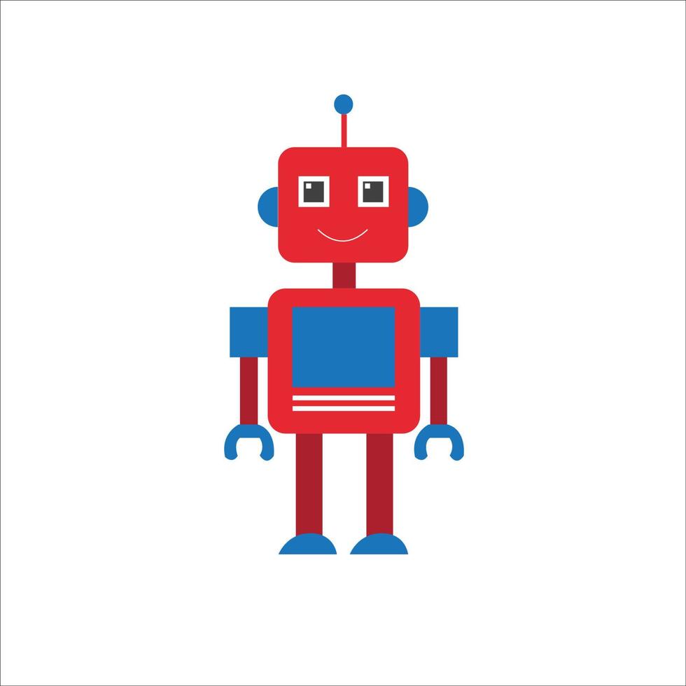 schattig robot vector illustratie mascotte