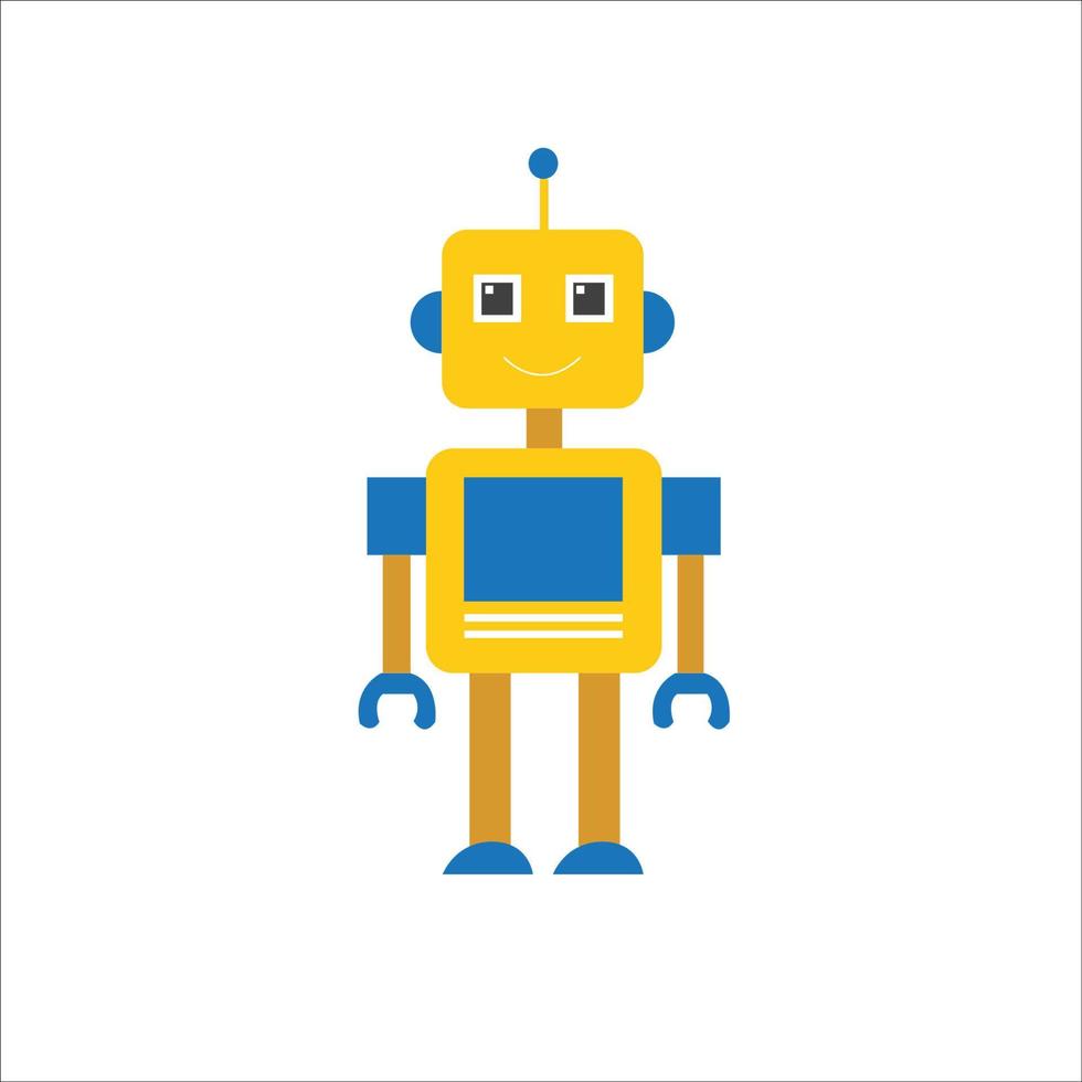 schattig robot vector illustratie mascotte