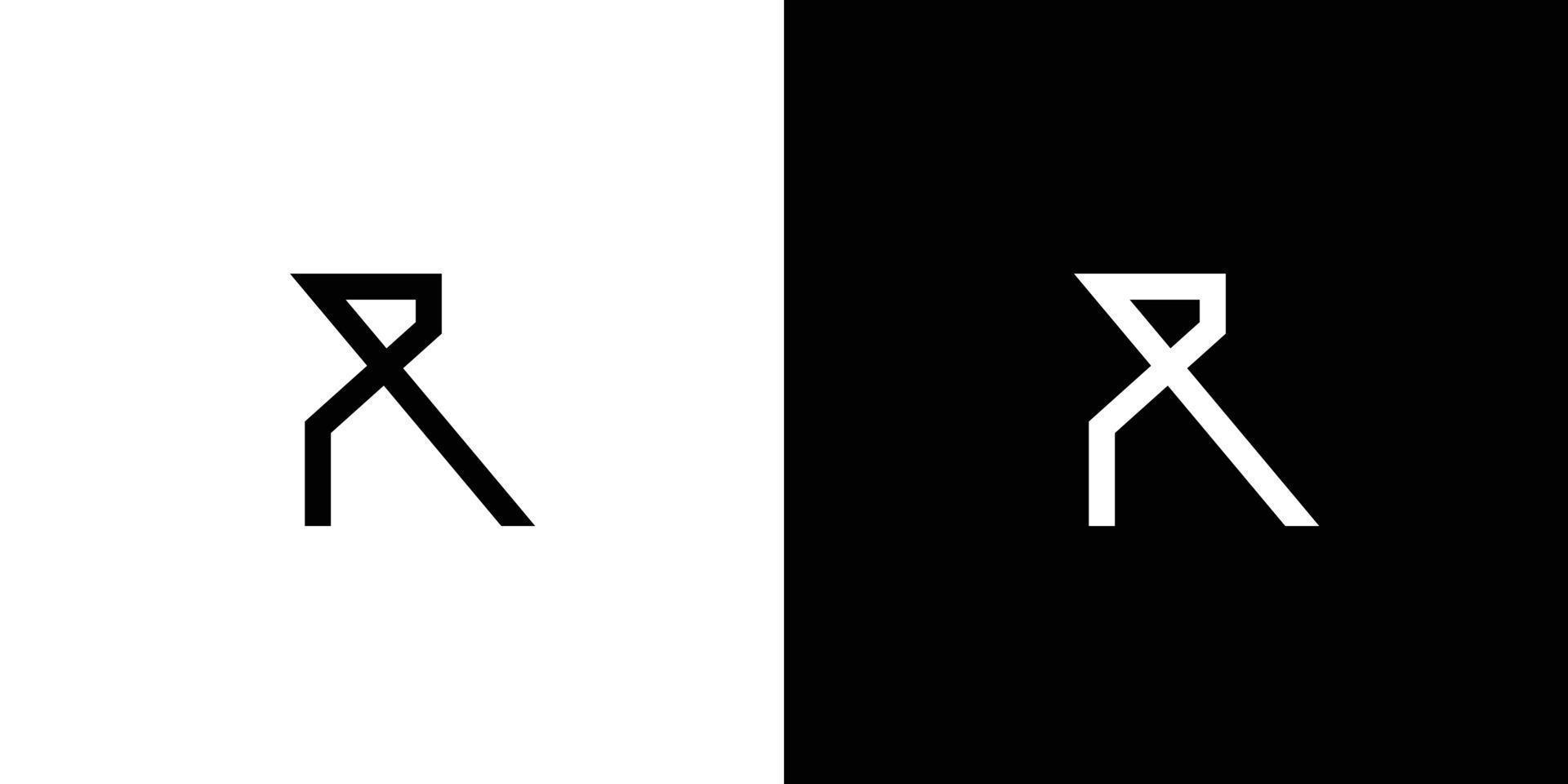 koel en modern r logo ontwerp vector