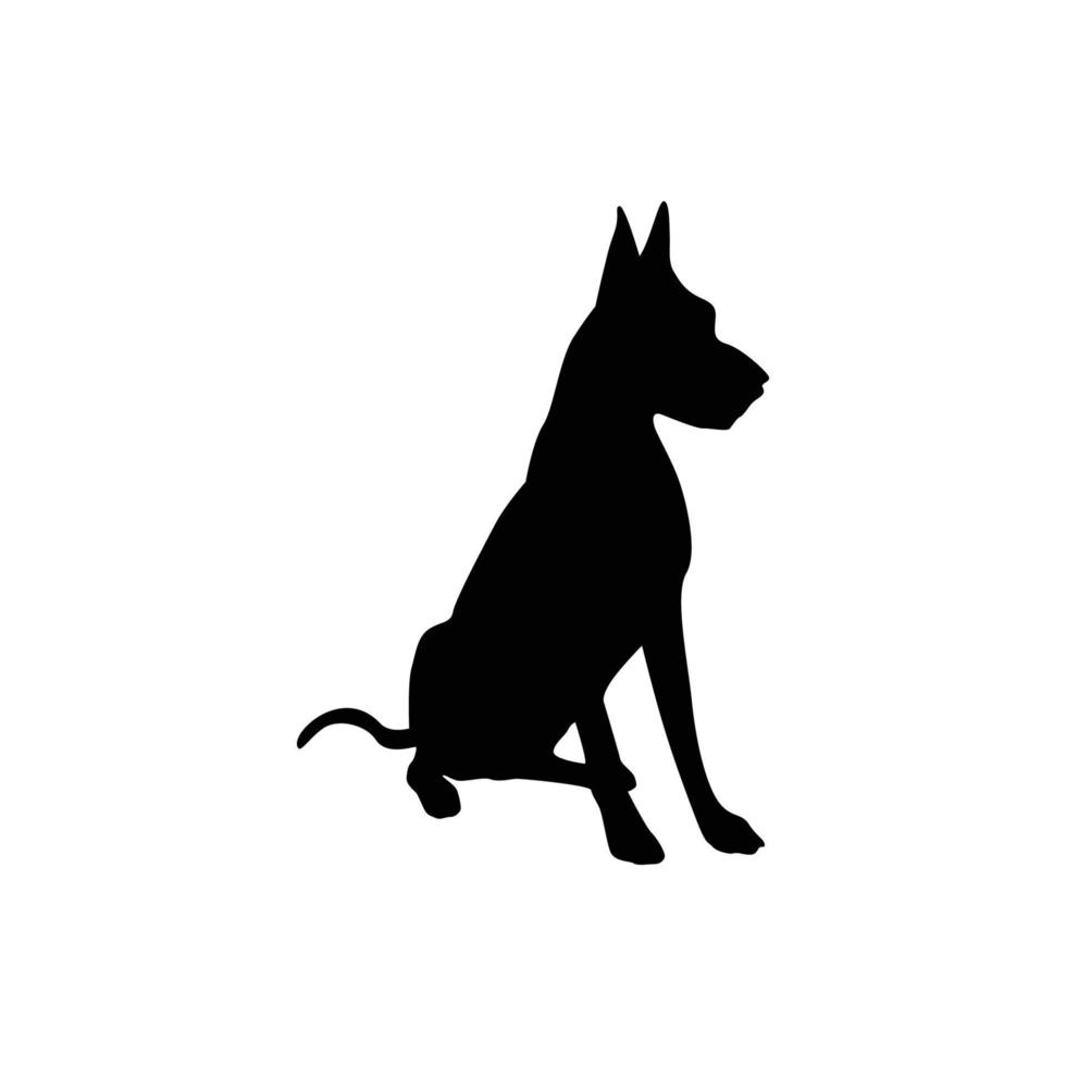 hond silhouet ontwerp illustratie. huisdier icoon, teken en symbool. vector