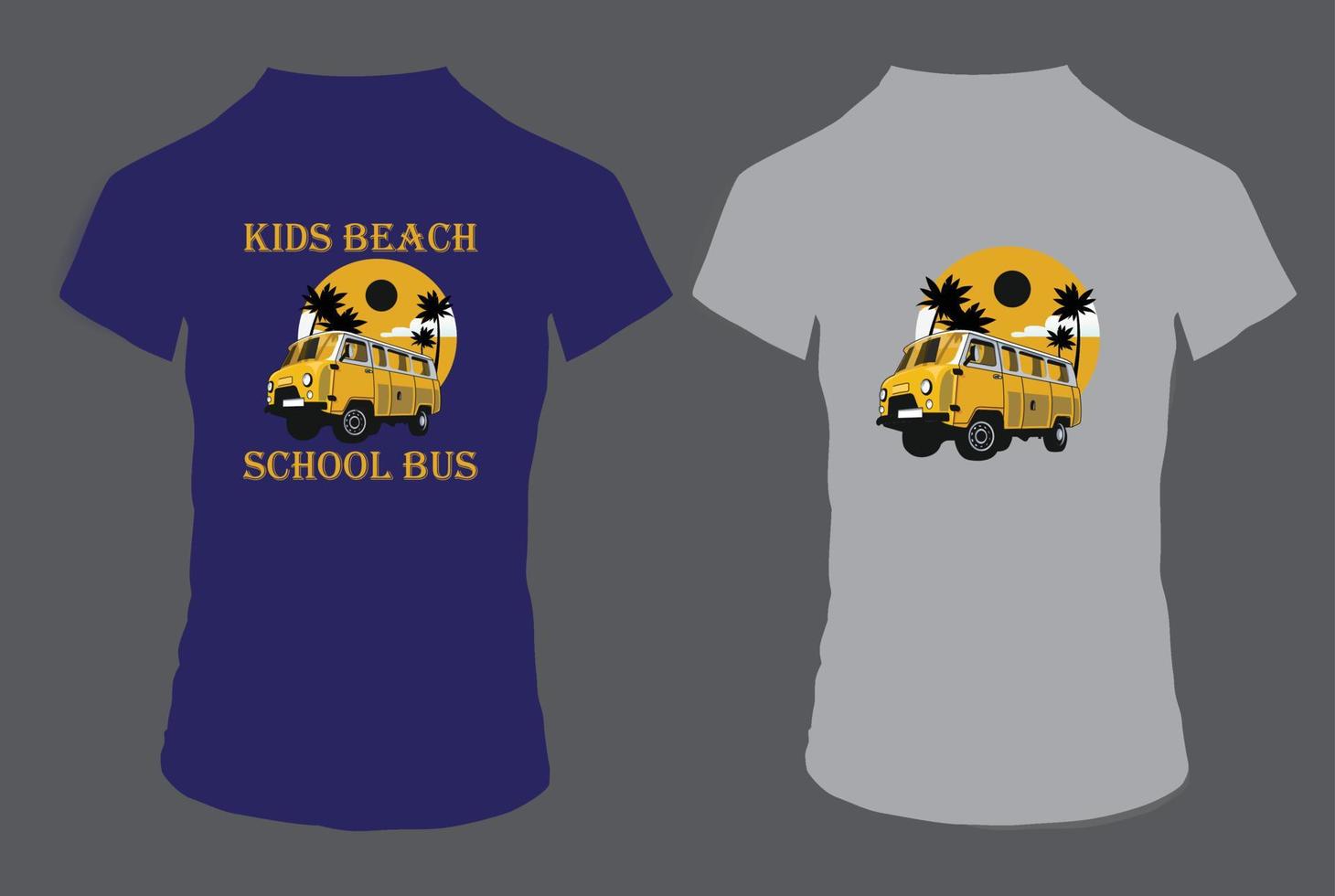 kinderen bus t-shirt ontwerp voor u vector