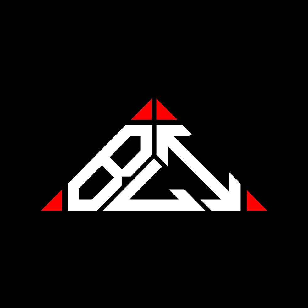 bli brief logo creatief ontwerp met vector grafisch, bli gemakkelijk en modern logo in driehoek vorm geven aan.