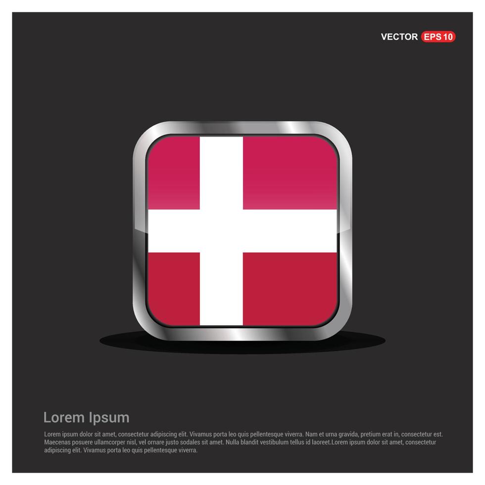 Denemarken vlag ontwerp vector