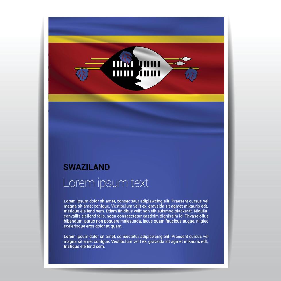 Swaziland onafhankelijkheid dag ontwerp vector