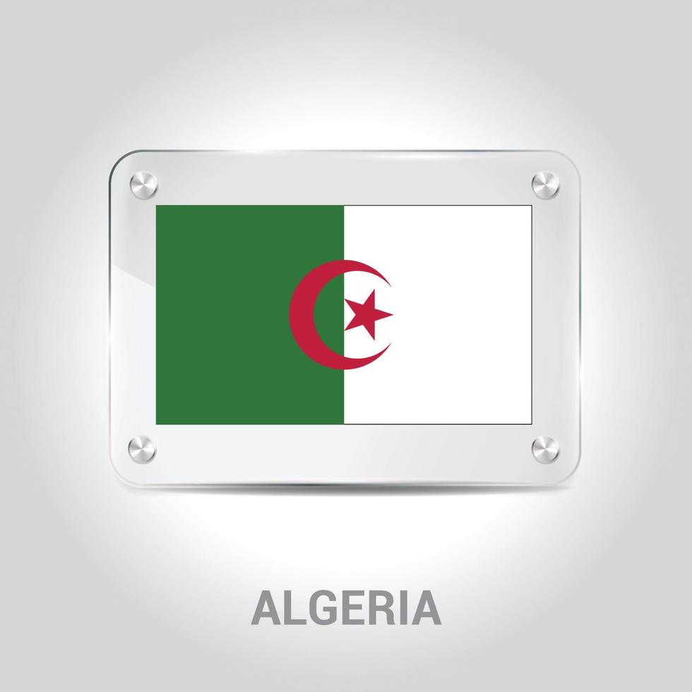 Algerije vlag ontwerp vector