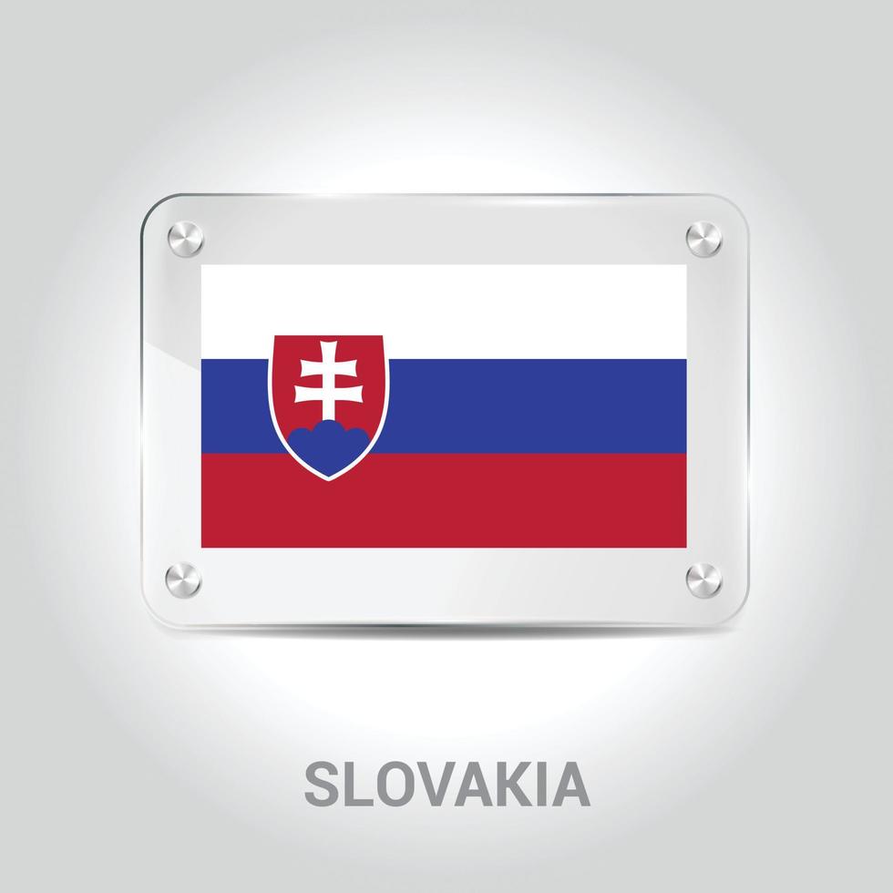 Slowakije vlaggen ontwerp vector