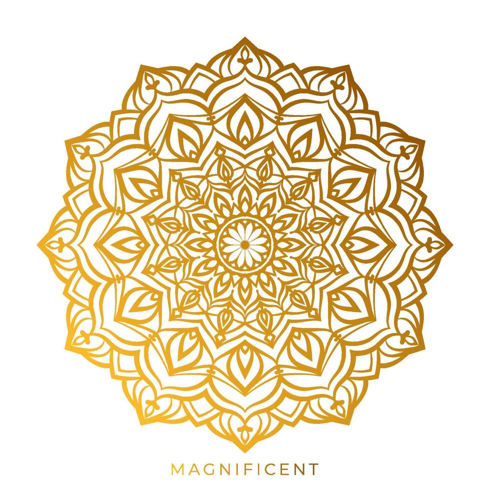 abstract prachtig mandala kunst rijkdom, overvloed, welvaart circulaire vector ontwerp
