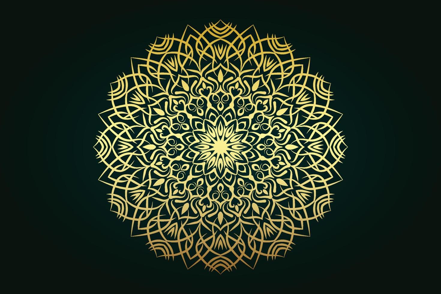 luxe mandala ontwerp achtergrond pro vector