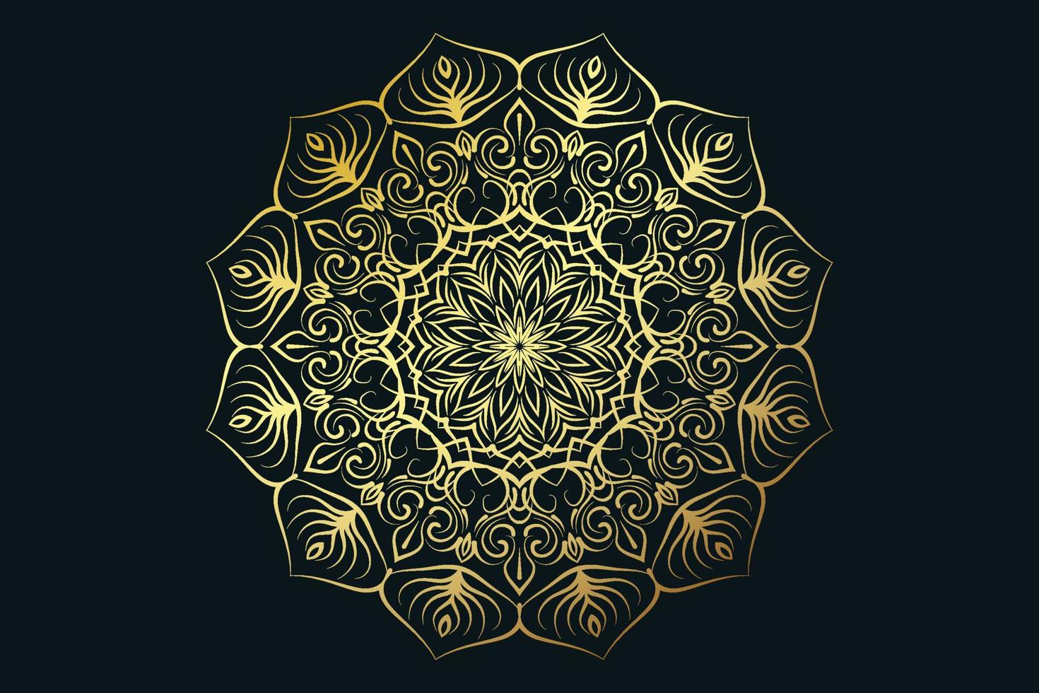 luxe mandala ontwerp achtergrond pro vector