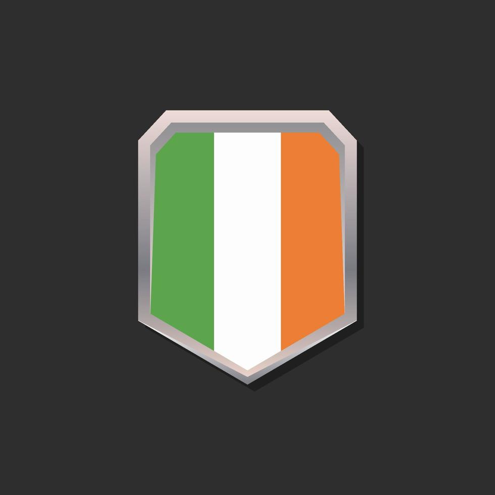 illustratie van Ierland vlag sjabloon vector