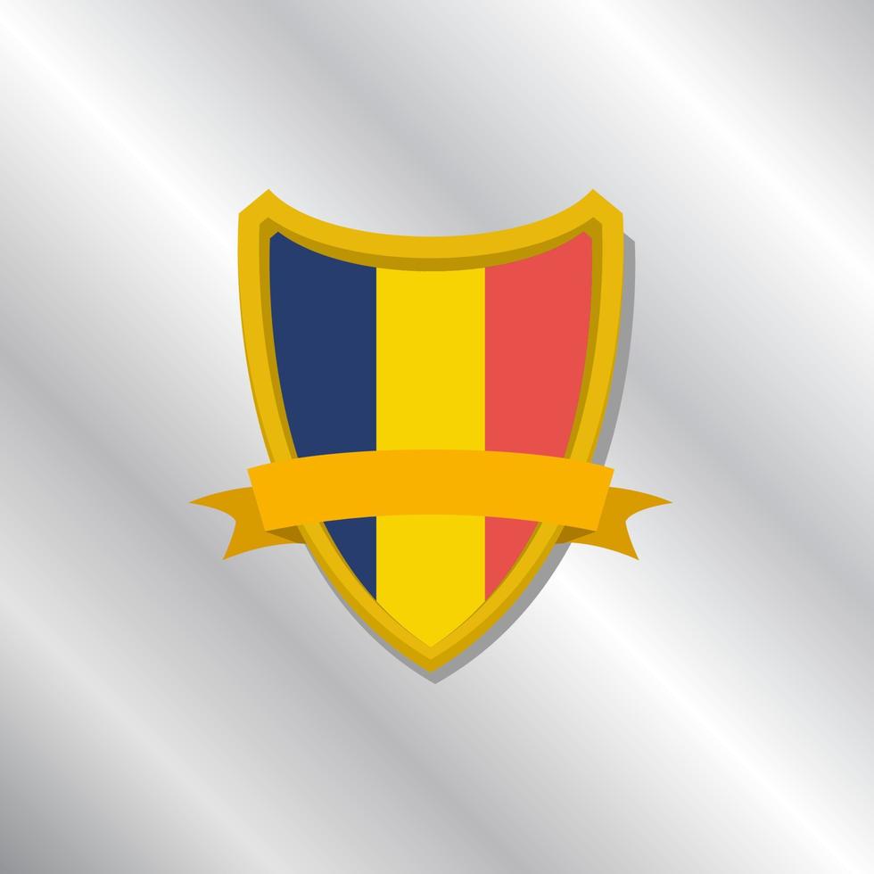 illustratie van Roemenië vlag sjabloon vector