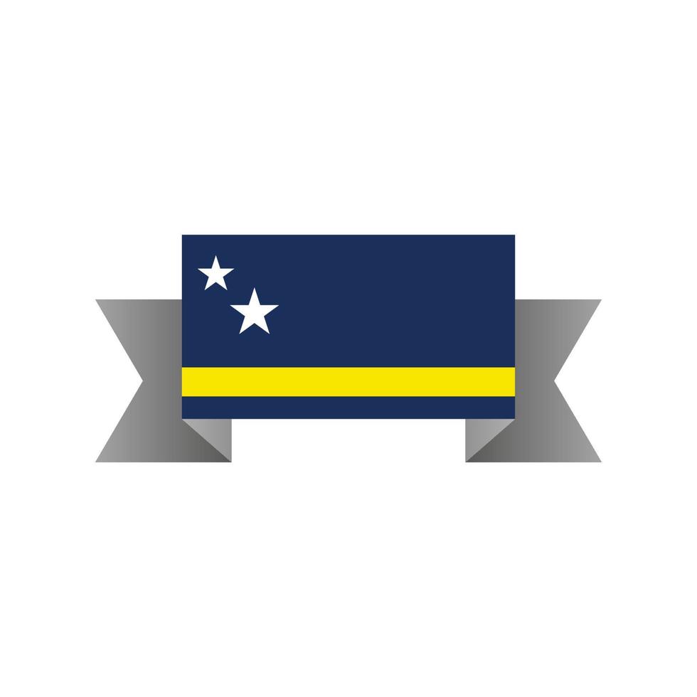 illustratie van Curacao vlag sjabloon vector