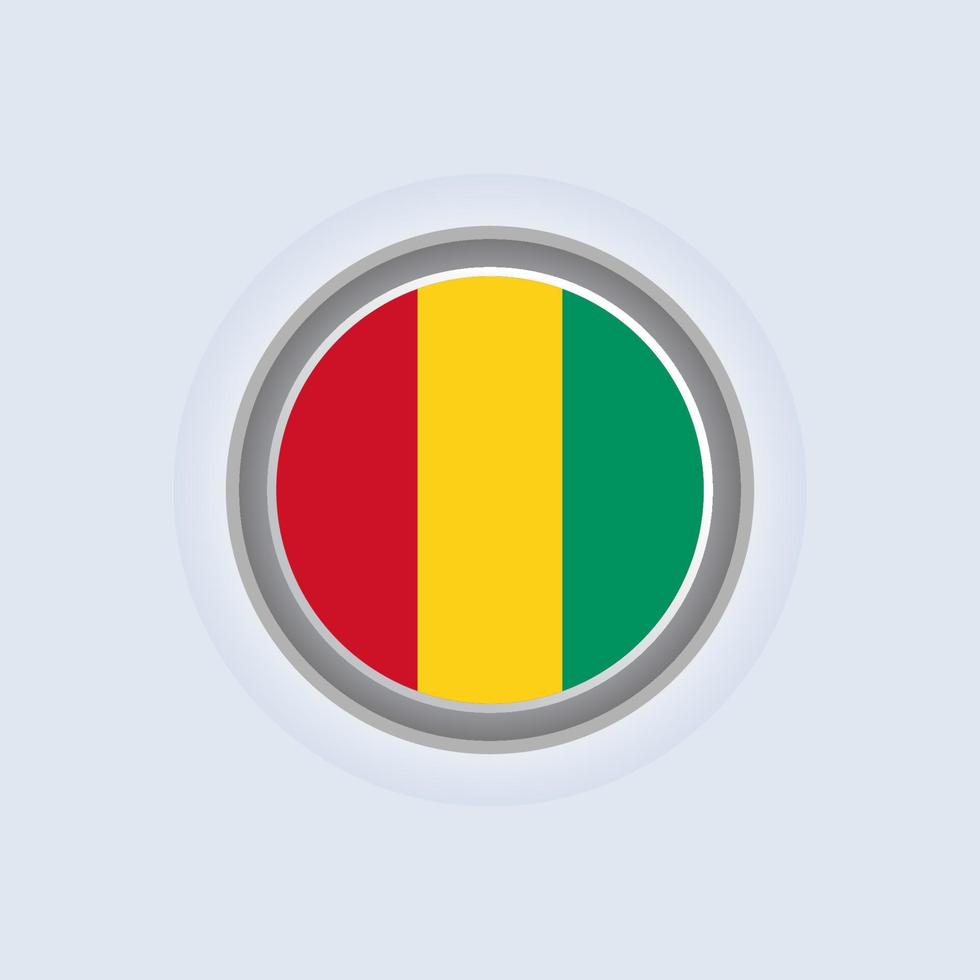 illustratie van Guinea vlag sjabloon vector