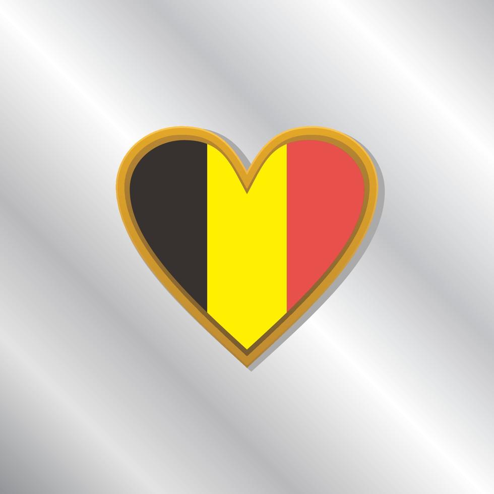 illustratie van belgie vlag sjabloon vector