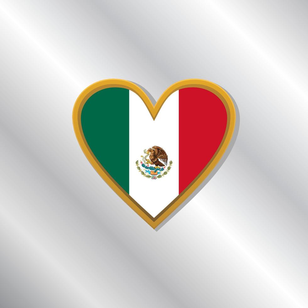 illustratie van Mexico vlag sjabloon vector