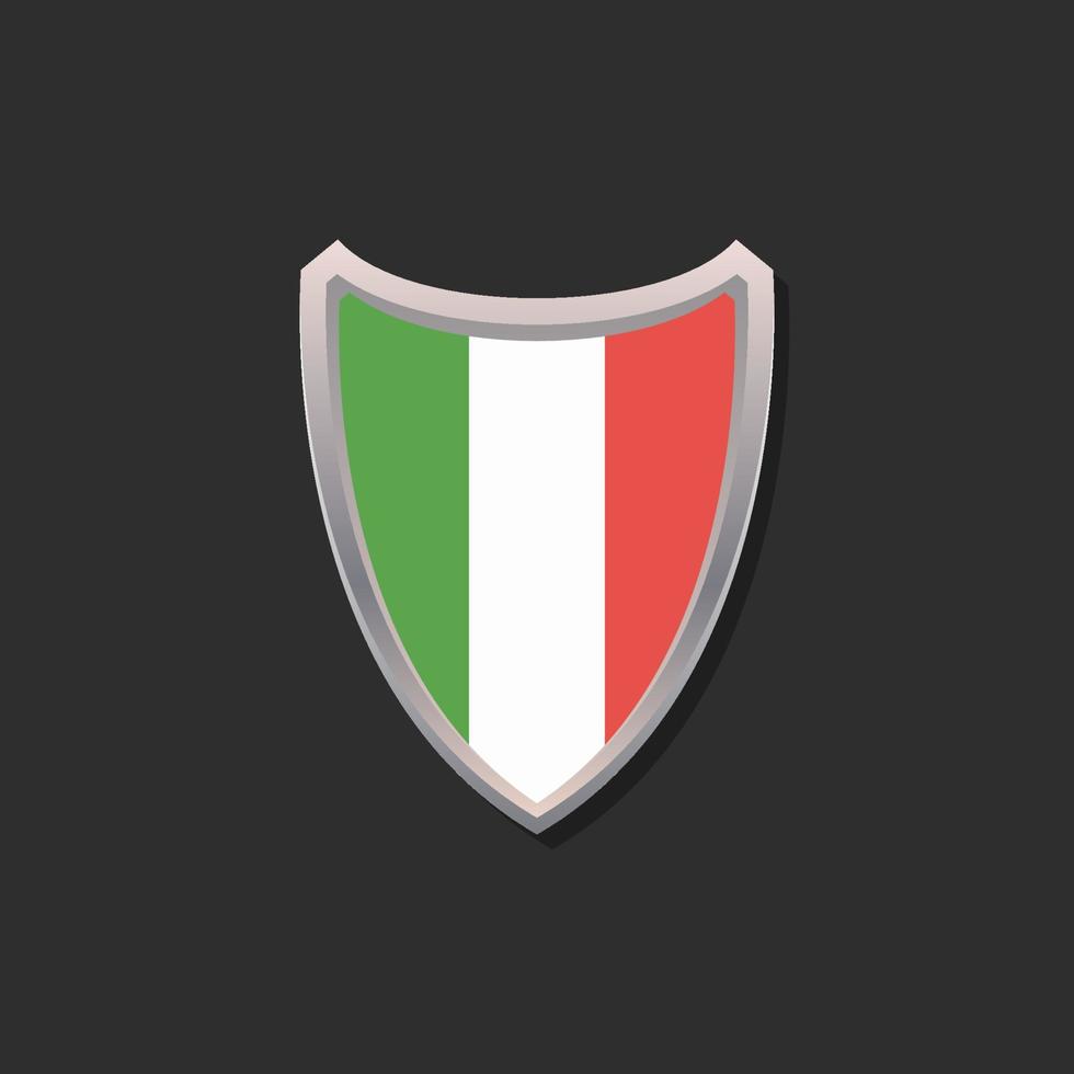 illustratie van Italië vlag sjabloon vector