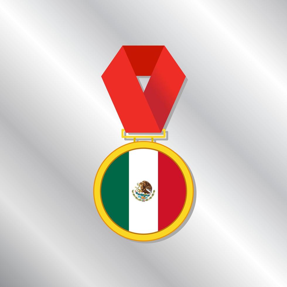 illustratie van Mexico vlag sjabloon vector