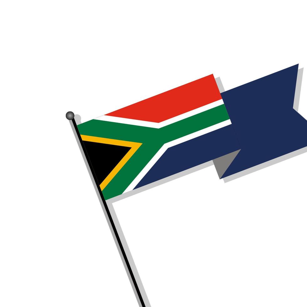 illustratie van zuiden Afrika vlag sjabloon vector