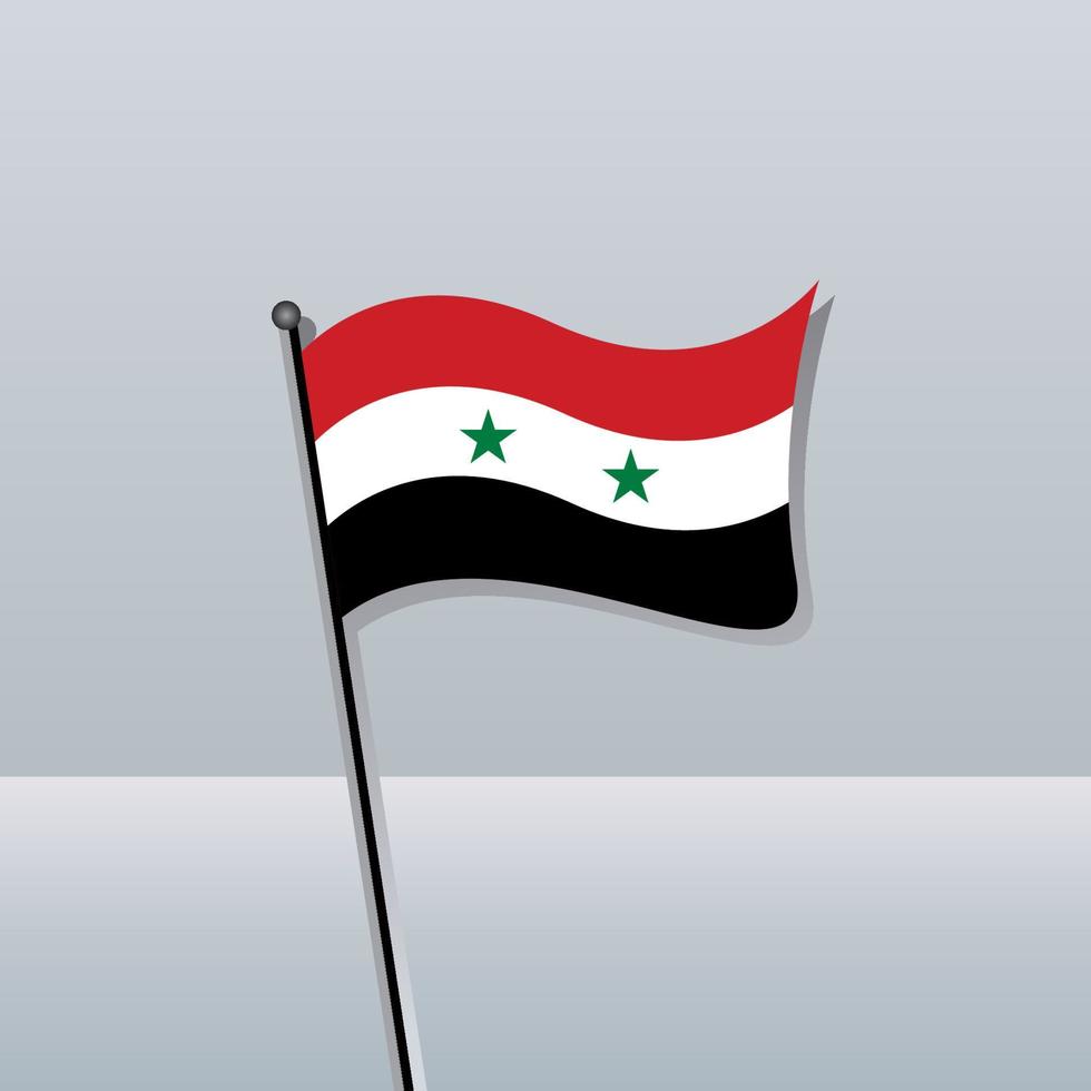 illustratie van Syrië vlag sjabloon vector