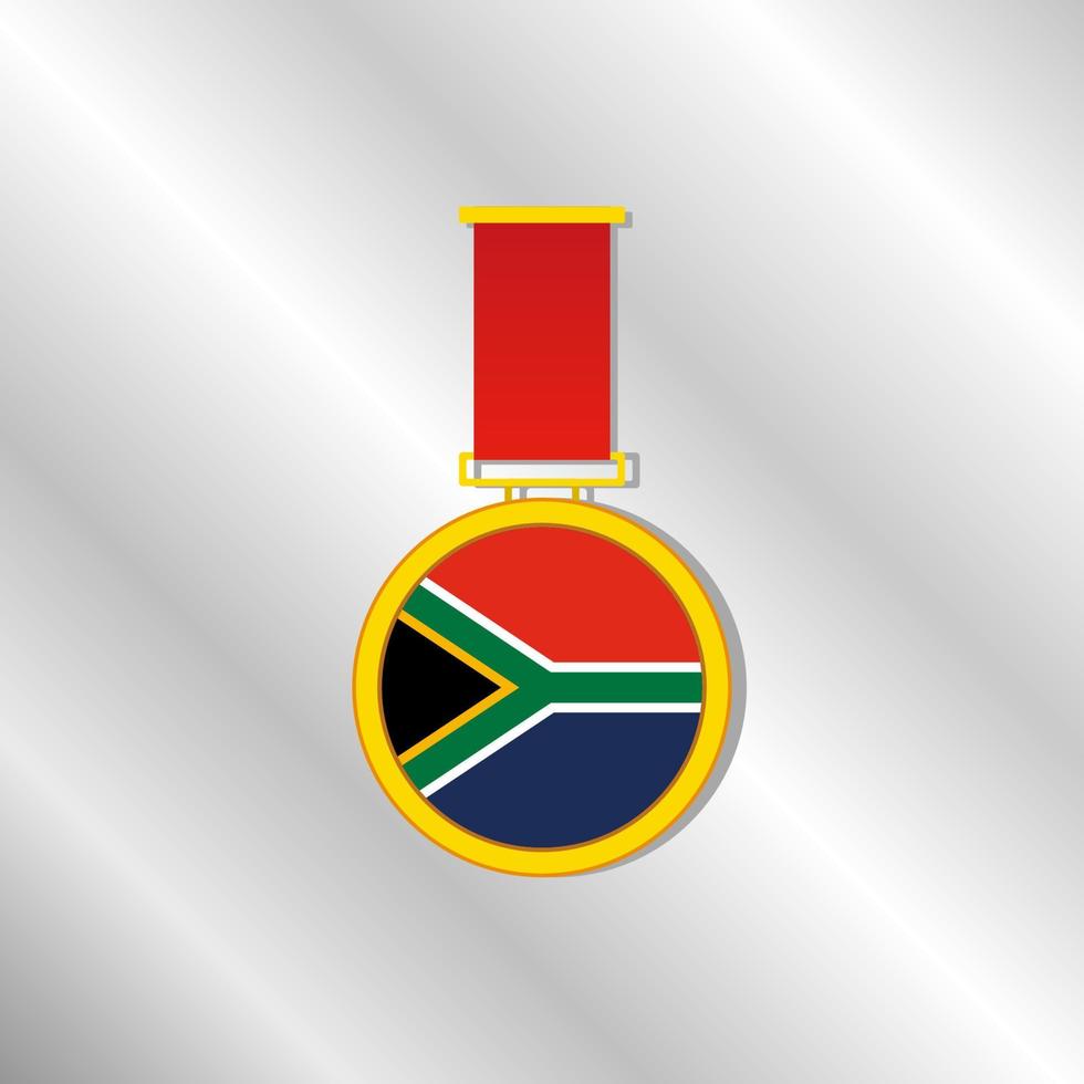 illustratie van zuiden Afrika vlag sjabloon vector