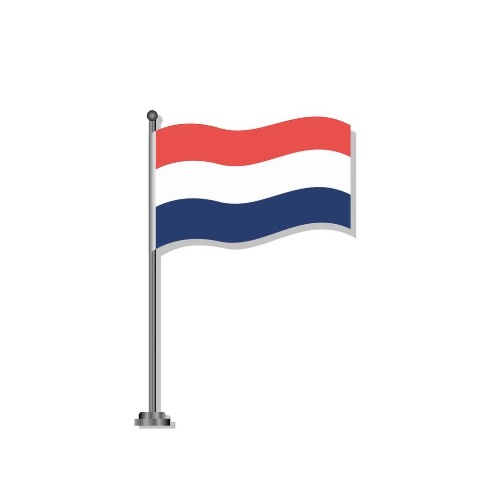 illustratie van Nederland vlag sjabloon vector