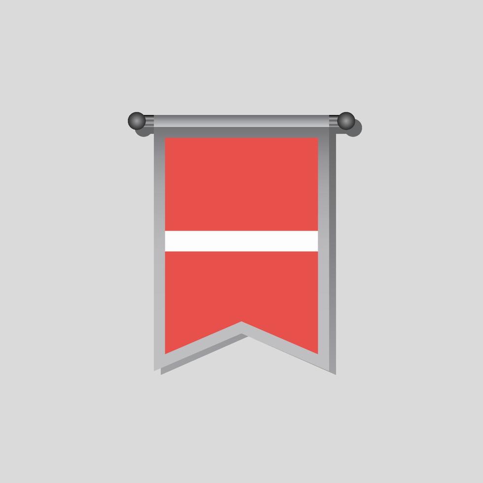 illustratie van Letland vlag sjabloon vector