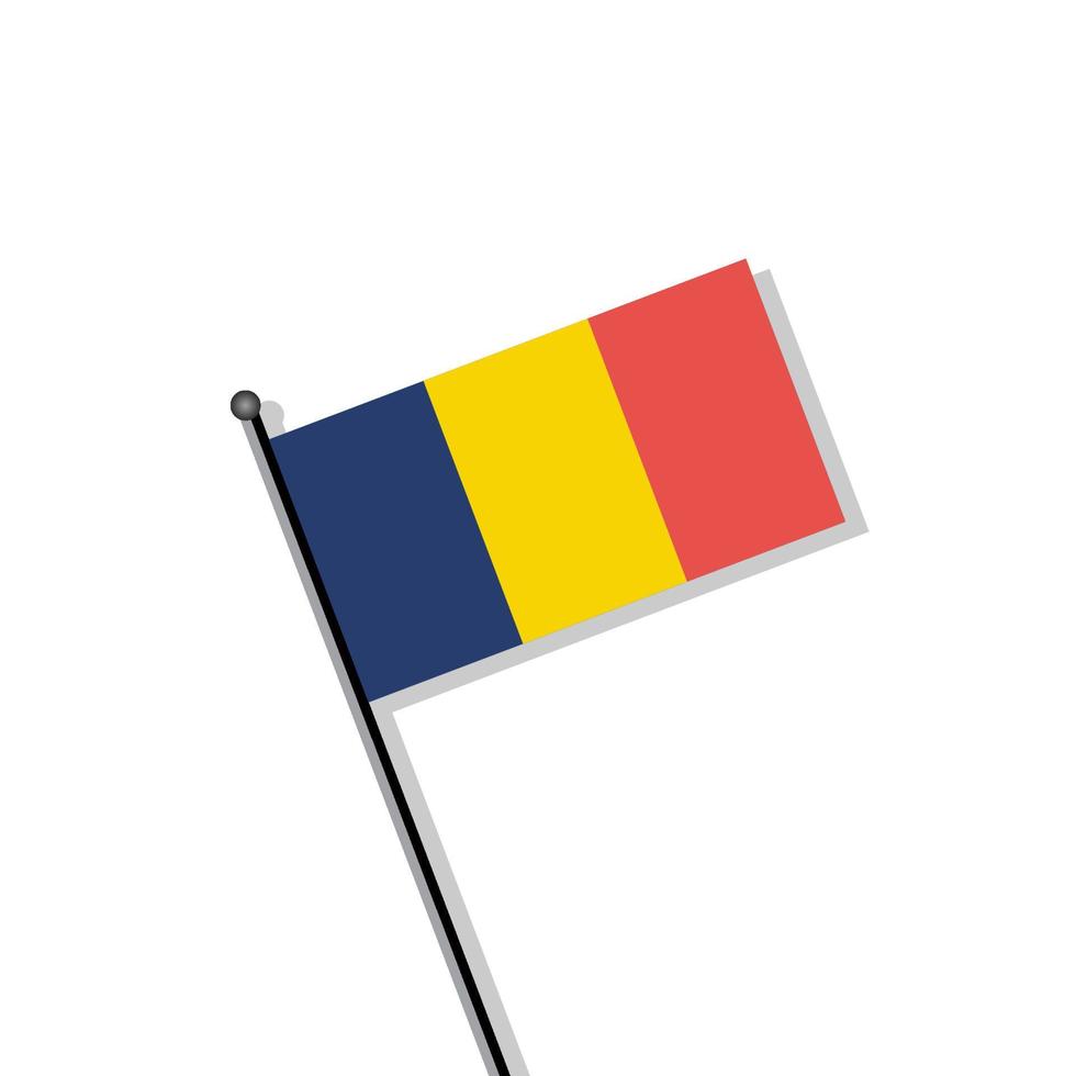 illustratie van Roemenië vlag sjabloon vector