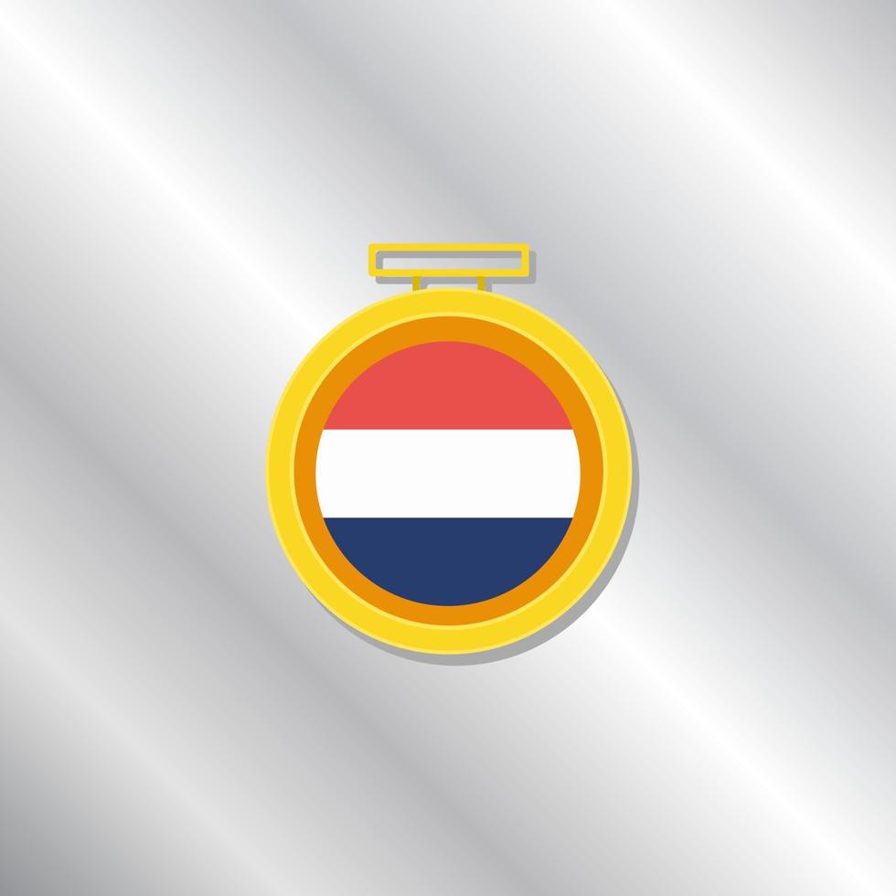 illustratie van Nederland vlag sjabloon vector