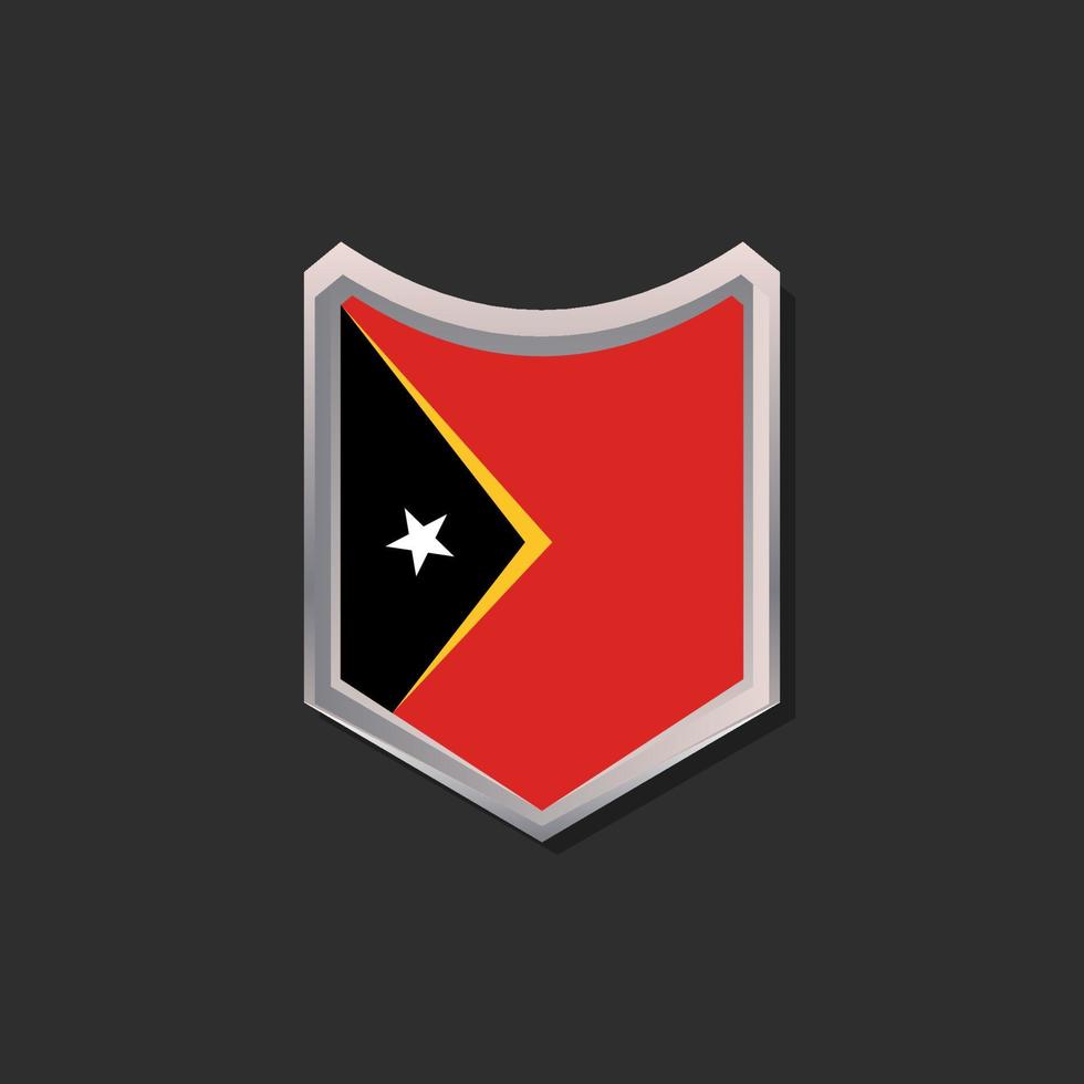 illustratie van Timor leste vlag sjabloon vector
