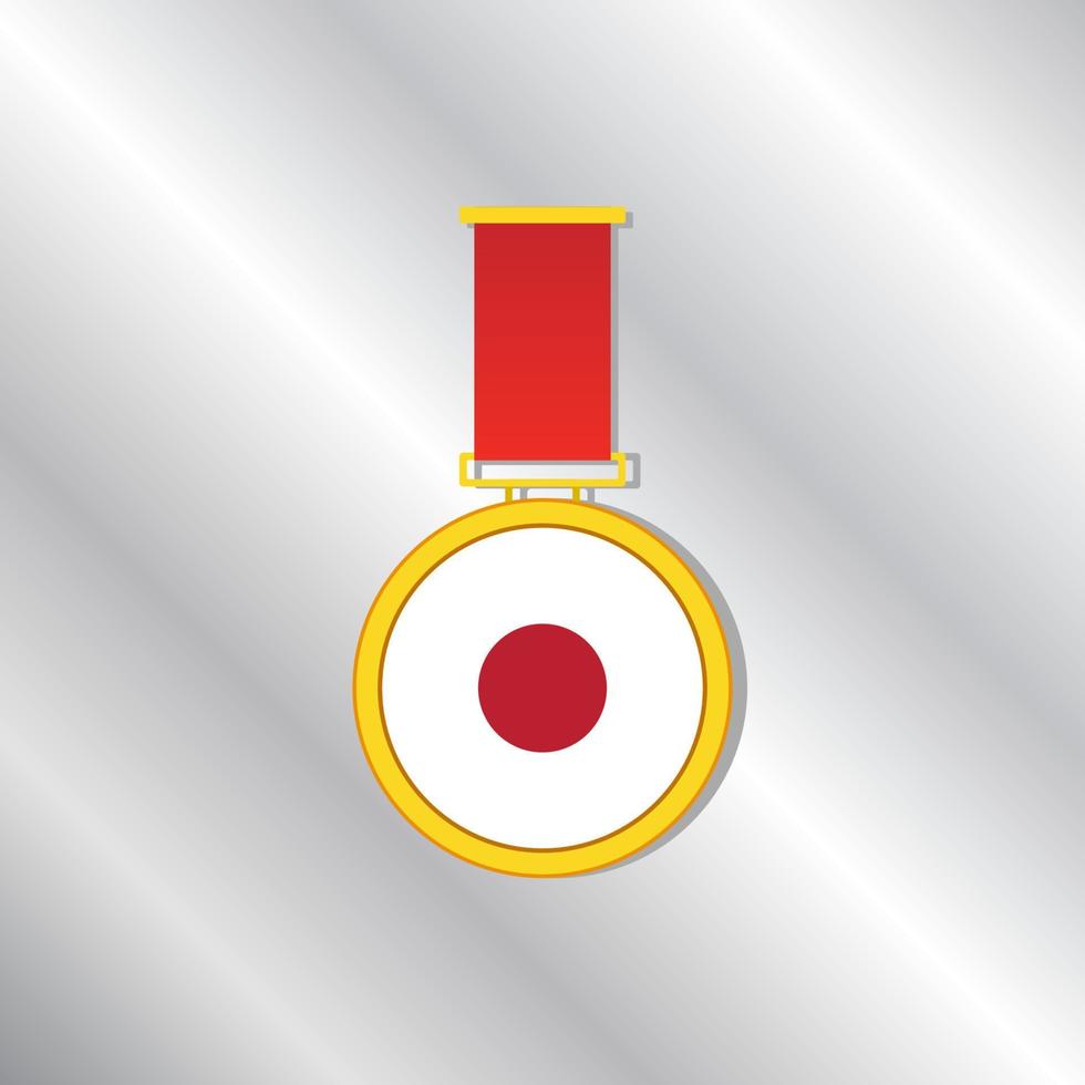 illustratie van Japan vlag sjabloon vector