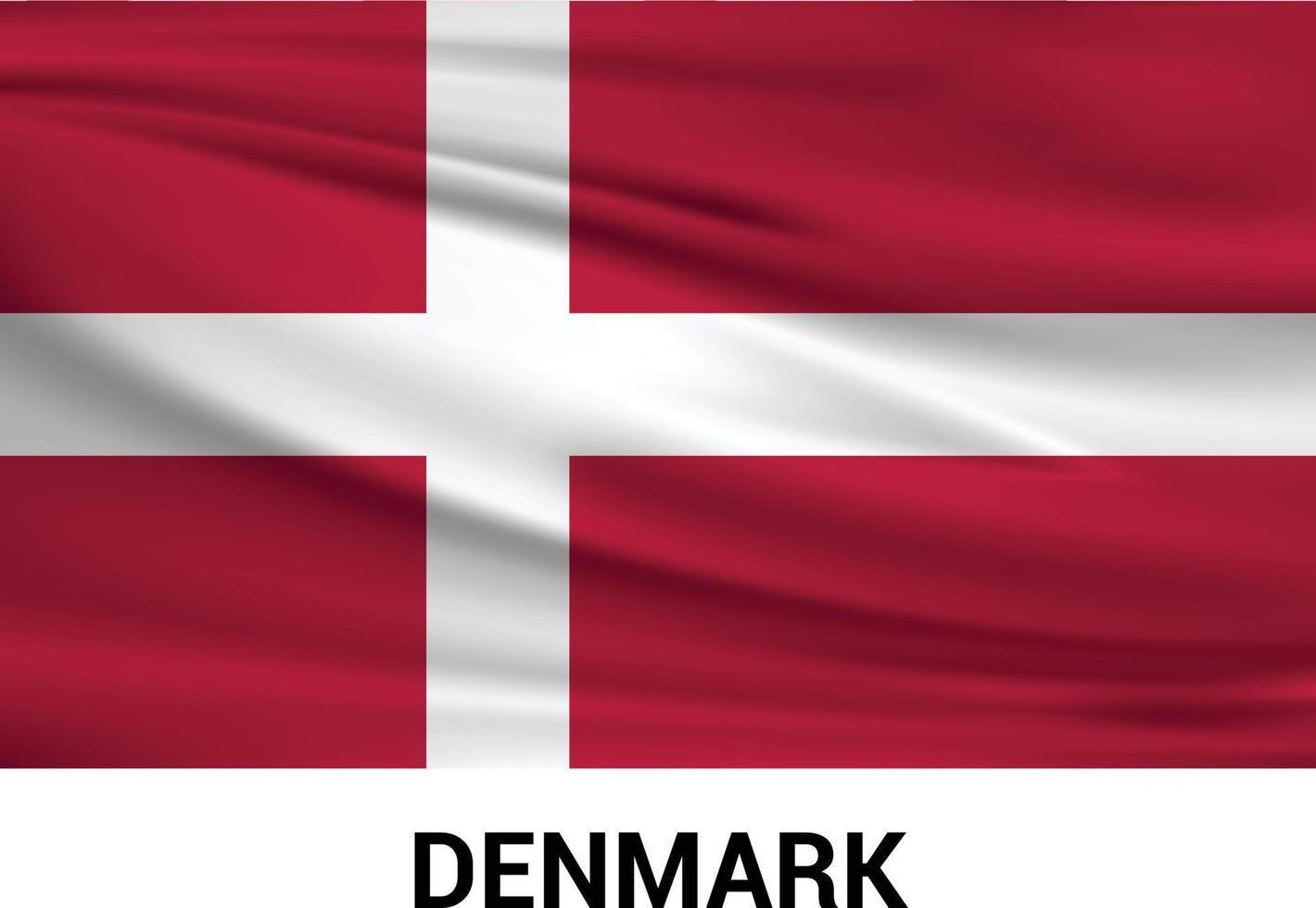 Denemarken vlag ontwerp vector