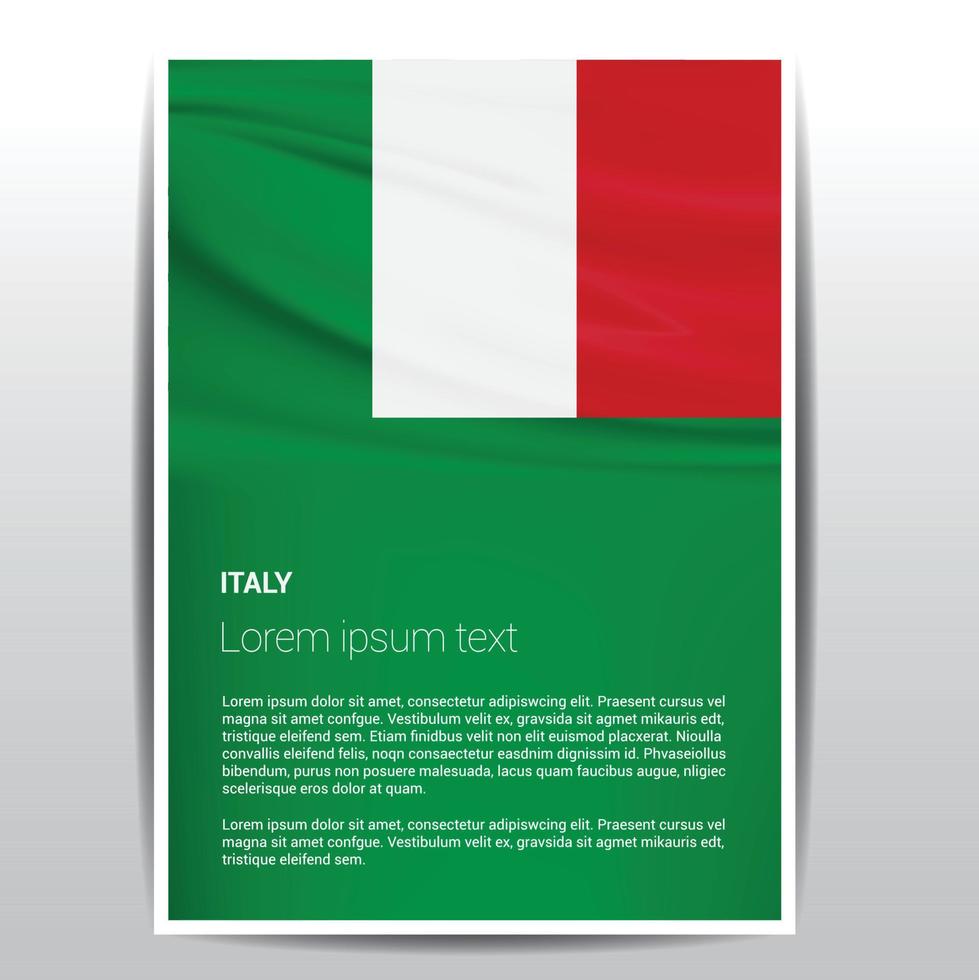 Italië vlag ontwerp vector