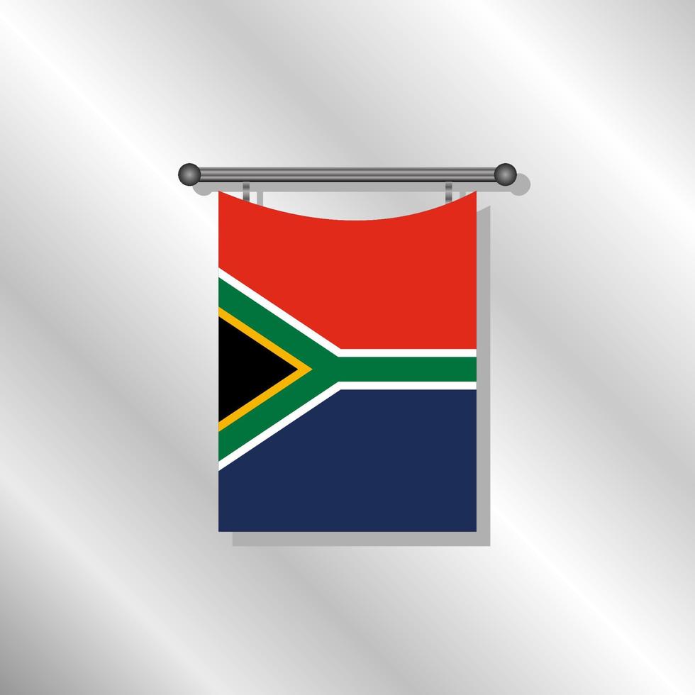 illustratie van zuiden Afrika vlag sjabloon vector