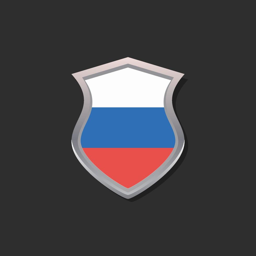 illustratie van Rusland vlag sjabloon vector