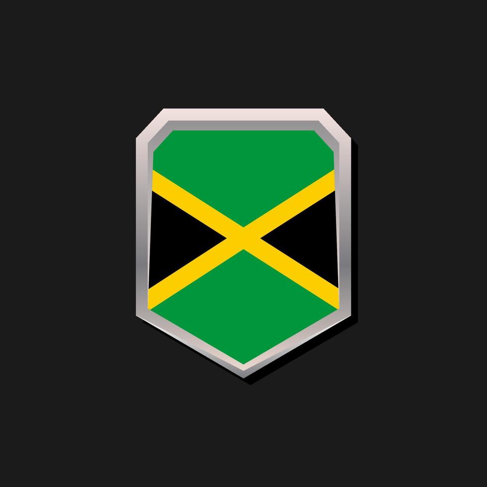 illustratie van Jamaica vlag sjabloon vector