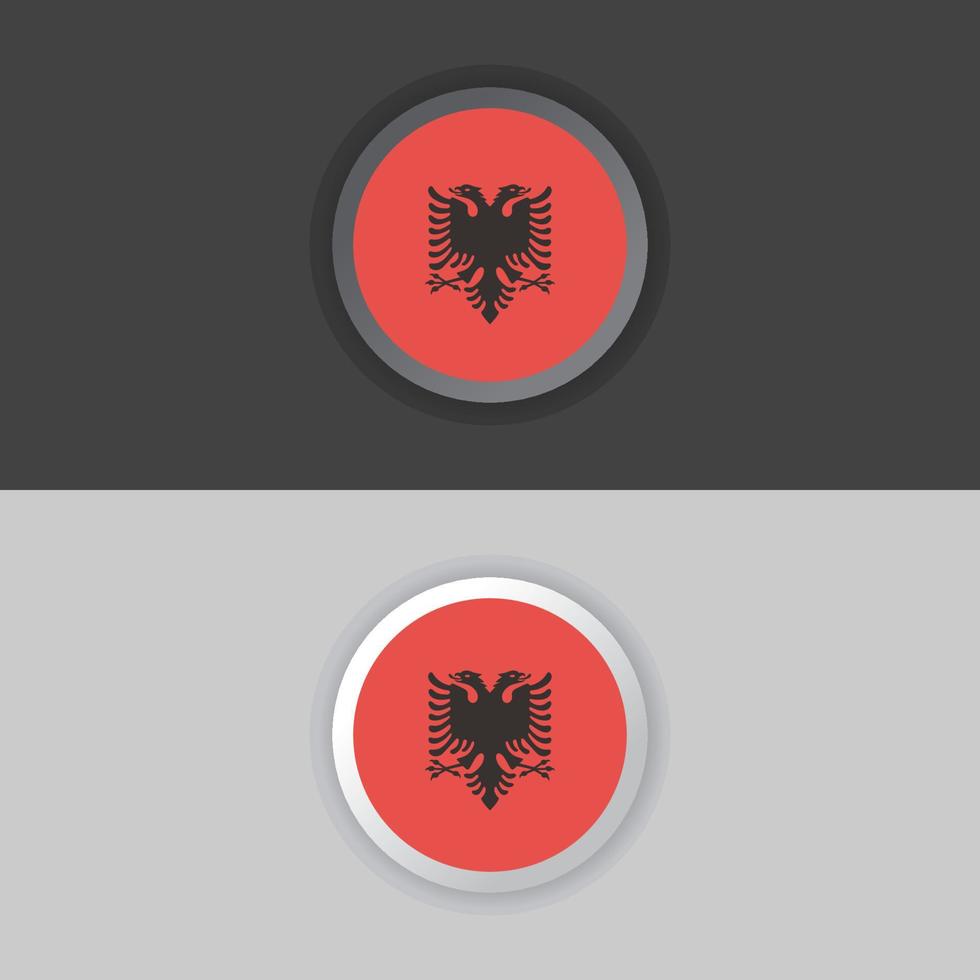 illustratie van Albanië vlag sjabloon vector